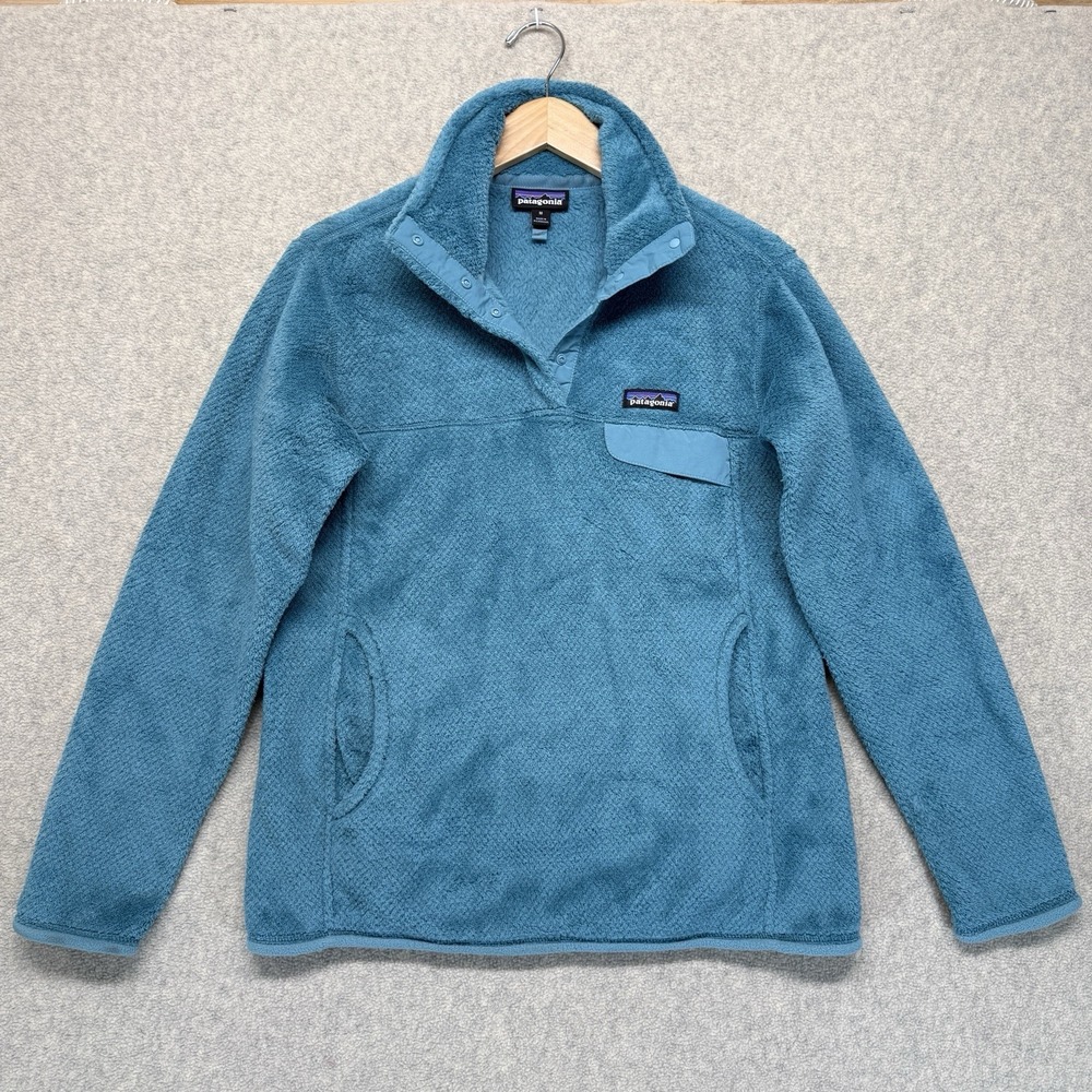Patagonia Women's Synchilla Snap-T Fleece Pullover Blue Turquoise Size S